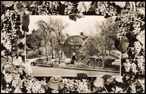 Ansichtskarte Bad Dürkheim Naturweinschenke Dürkheimer Fass Weinlaub 1961