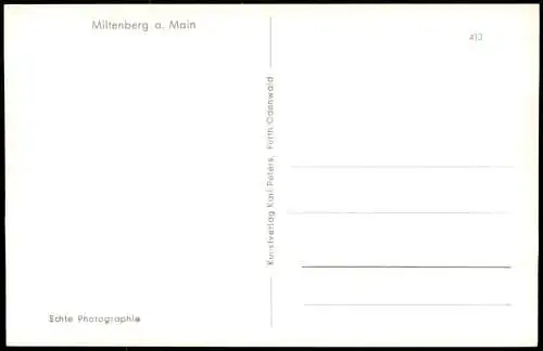 Ansichtskarte Miltenberg (Main) Totale 1963