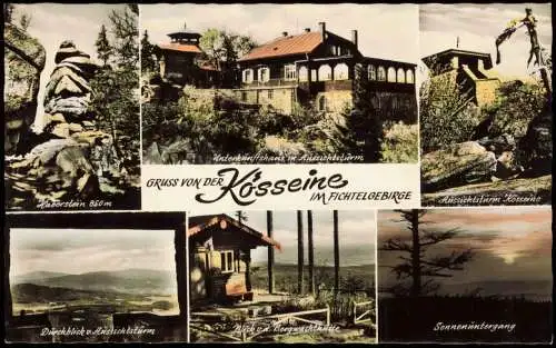 Wunsiedel Fichtelgebirge Kösseinehaus Unterkunftshaus  Aussichtsturm Color 1962