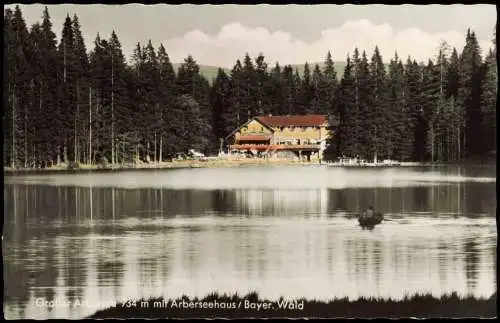 Ansichtskarte Arber (Bayr. Wald) Arberseehaus color Fotokarte 1962