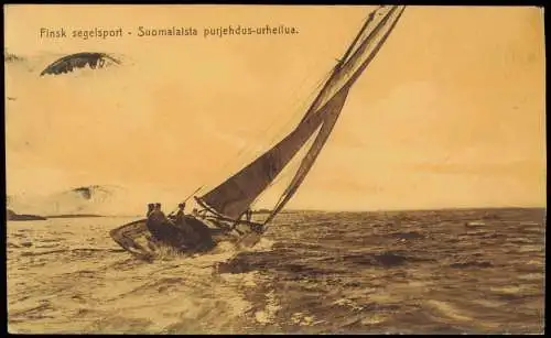Finnland Suomi Finsk segelsport Suomalaista purjehdus-urheilua Segeln
  1921