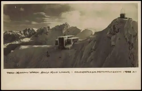 Postcard Zakopane Kasprowy Wierch Seilbahn 1940