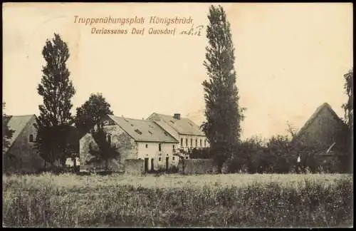 Quosdorf Königsbrück Kinspork Truppenübungsplatz 1912