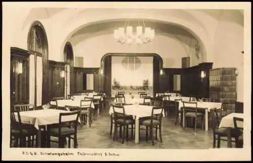 Thürmsdorf Struppen (Sächsische Schweiz)  Erholungsheim - Speisesaal 1958