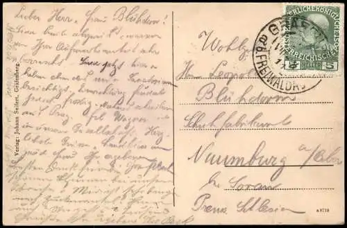 Bad Gräfenberg-Freiwaldau Lázně Jeseník Jeseník Neues Priessnitz Sanatorium 1911