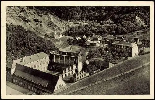 Marienthal (Ahr)-Bad Neuenahr-Ahrweiler Ortsansicht mit Klosterruine und Domäne 1957