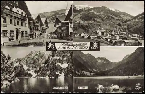 Ansichtskarte Wagrain Mehrbildkarte mit 4 Ortsansichten 1960