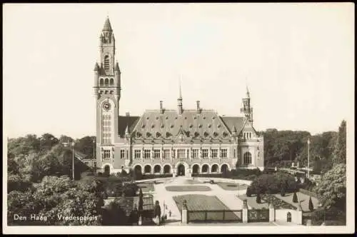 Postkaart Den Haag Den Haag Den Haag Vredespaleis 1950