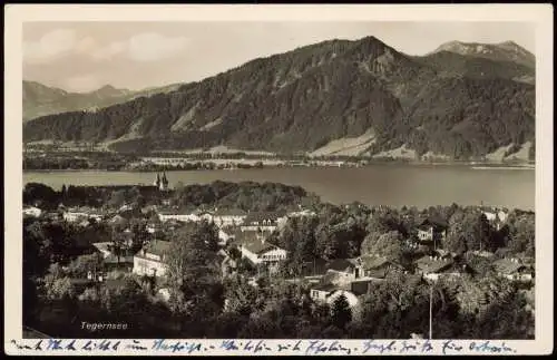 Ansichtskarte Tegernsee (Stadt) Panoramaansicht 1955