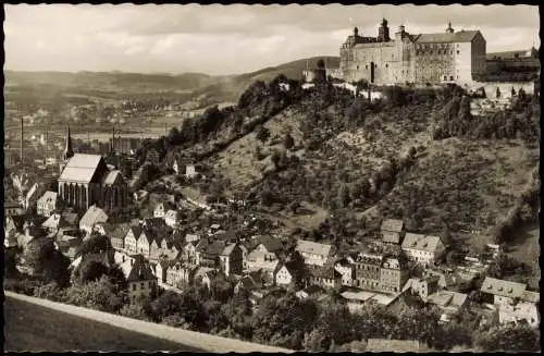 Ansichtskarte Kulmbach Panorama-Ansicht mit Plassenburg 1960