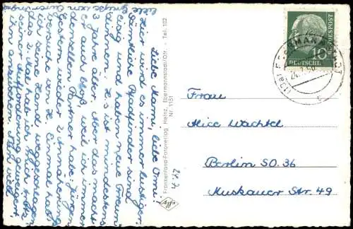 Ansichtskarte Forchheim (Oberfranken) Burgruine Neideck 1956
