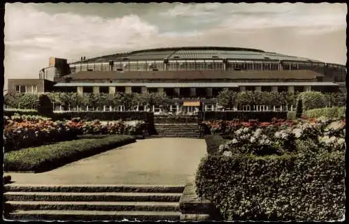 Ansichtskarte Dortmund Westfalenhalle mit Rosenterrasse 1957