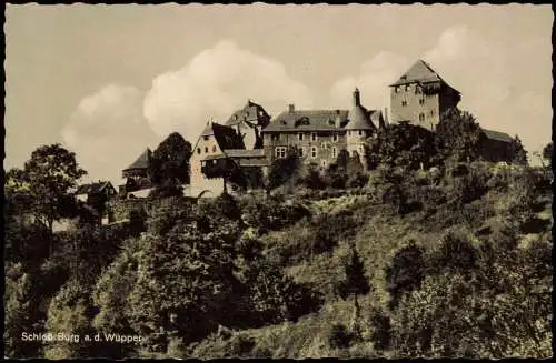 Ansichtskarte Burg an der Wupper-Solingen Schloss Burg (Castle Building) 1955