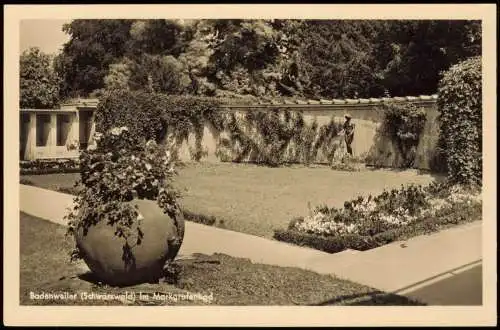 Ansichtskarte Badenweiler Partie im Markgrafenbad 1940