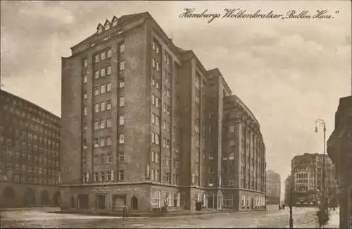 Ansichtskarte Hamburg Hochhäuser "Ballin Haus" 1928/1925