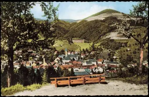 .Baden-Württemberg ZELL im Wiesental Schwarzwald Blick auf den Blauen 1970