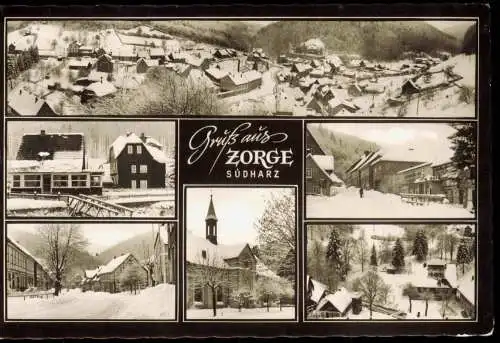 Ansichtskarte Zorge Mehrbildkarte (Winter-Ansichten) 1969