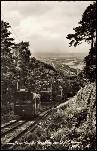 Ansichtskarte Heidelberg Mit der Bergbahn zum Königstuhl 1960