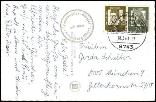 Rhön (Allgemein) Mehrbildkarte Kreuzberg Rhön (Allgemein) 1963