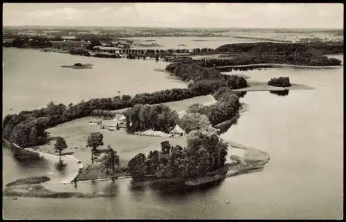 Ansichtskarte Plön Plöner See (Plön) mit Prinzeninsel (Luftaufnahme) 1970