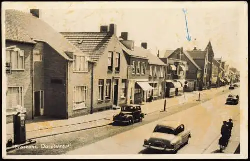 Postkaart Breskens-Sluis Dorpsstraat 1961