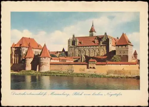 Postcard Marienburg Malbork Schloss Ordensburg Marienburg 1934