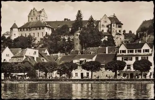 Ansichtskarte Meersburg Partie am Altes Schloß Burg Meersburg 1954