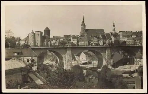 Ansichtskarte Bautzen Budyšin Stadtblick 1953