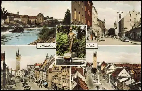 Ansichtskarte Straubing Stadtteilansichten Colorfoto Ak 1962