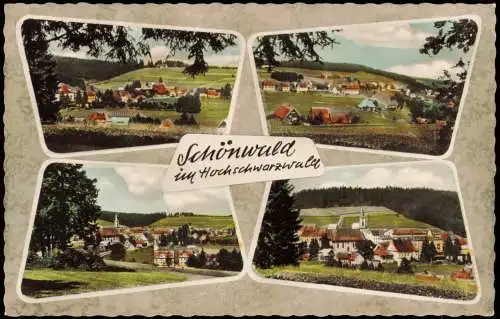 Ansichtskarte Schönwald im Schwarzwald Mehrbild AK Hochschwarzwald 1961