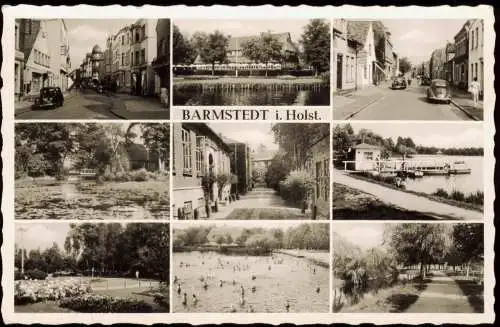 Ansichtskarte Barmstedt Stadtteilansichten 1958