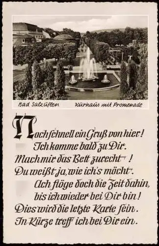 Ansichtskarte Bad Salzuflen Kurhaus mit Promenade 1962