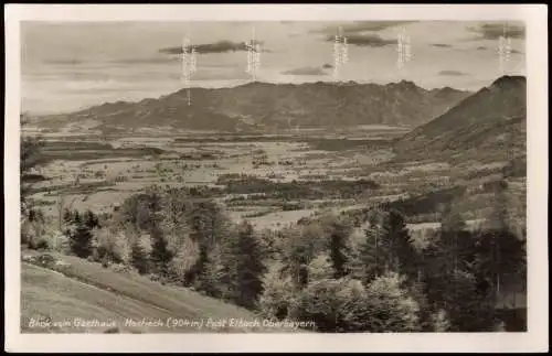 Ansichtskarte Elbach-Fischbachau Blick vom Gasthaus Hocheck 1962