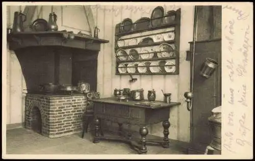 Ansichtskarte Frankfurt am Main Goethehaus - Küche 1955