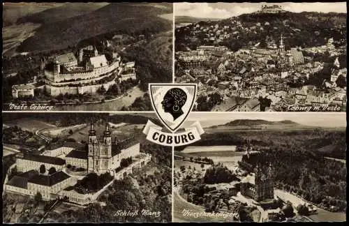Ansichtskarte Coburg 4 Bild: Luftbilder 1961