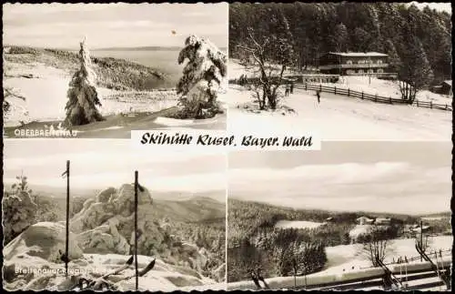 Greising-Deggendorf Skihülle Kusel, Bayer. Wald 4 Bild im Winter 1961