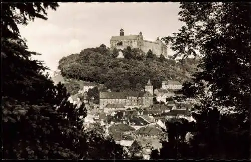 Ansichtskarte Kulmbach Stadt mit Plassenburg 1961