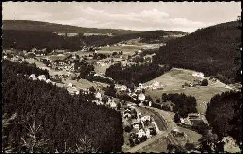 Ansichtskarte Warmensteinach Stadtblick 1959