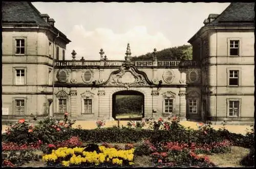 Ansichtskarte Bamberg Schloß Banz Schloßhof Colorfoto AK 1962