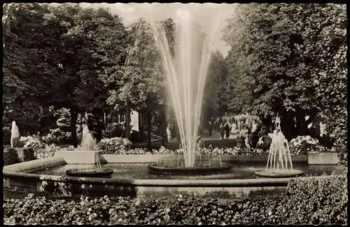 Ansichtskarte Bad Salzuflen Fontäne 1959