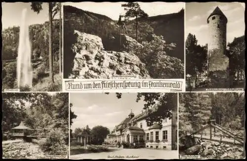 Ansichtskarte Bad Steben MB Stadt und Umland 1957