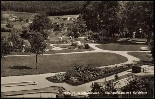 Mitteltal-Baiersbronn Schwarzwald Kleingolfplatz und Kuranlage 1961