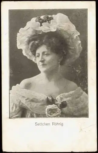 Ansichtskarte  Schausteller Settchen Röhrig 1911