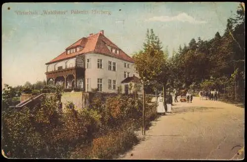 Ansichtskarte Pulsnitz Połčnica Wirtschaft Waldhaus Eierberg 1912