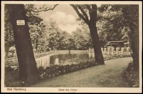 Ansichtskarte Bad Harzburg Unter den Eichen - Restaurant 1930