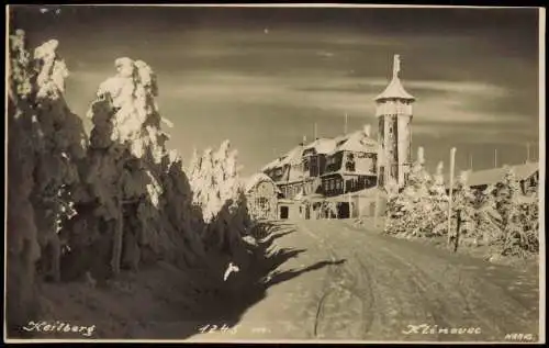Postcard Sankt Joachimsthal Jáchymov Keilberg Klínovec im Winter 1930