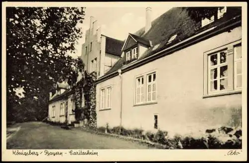 Ansichtskarte Königsberg Caritasheim 1950