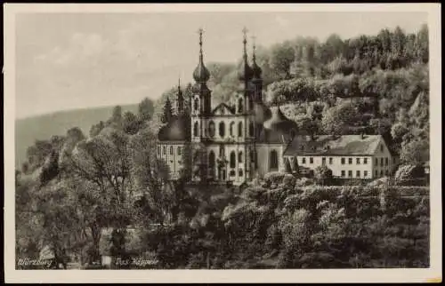 Ansichtskarte Würzburg Käppele - Wallfahrtskirche Mariä Heimsuchung 1955