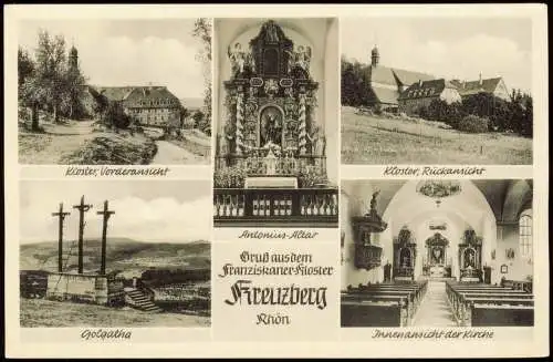 Bischofsheim (Rhön) Kloster Kreuzberg Golgatha Innenansichten 1952