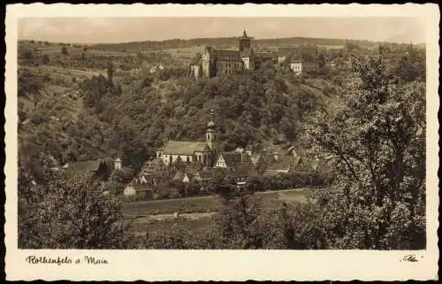 Ansichtskarte Rothenfels Panorama-Ansicht 1950